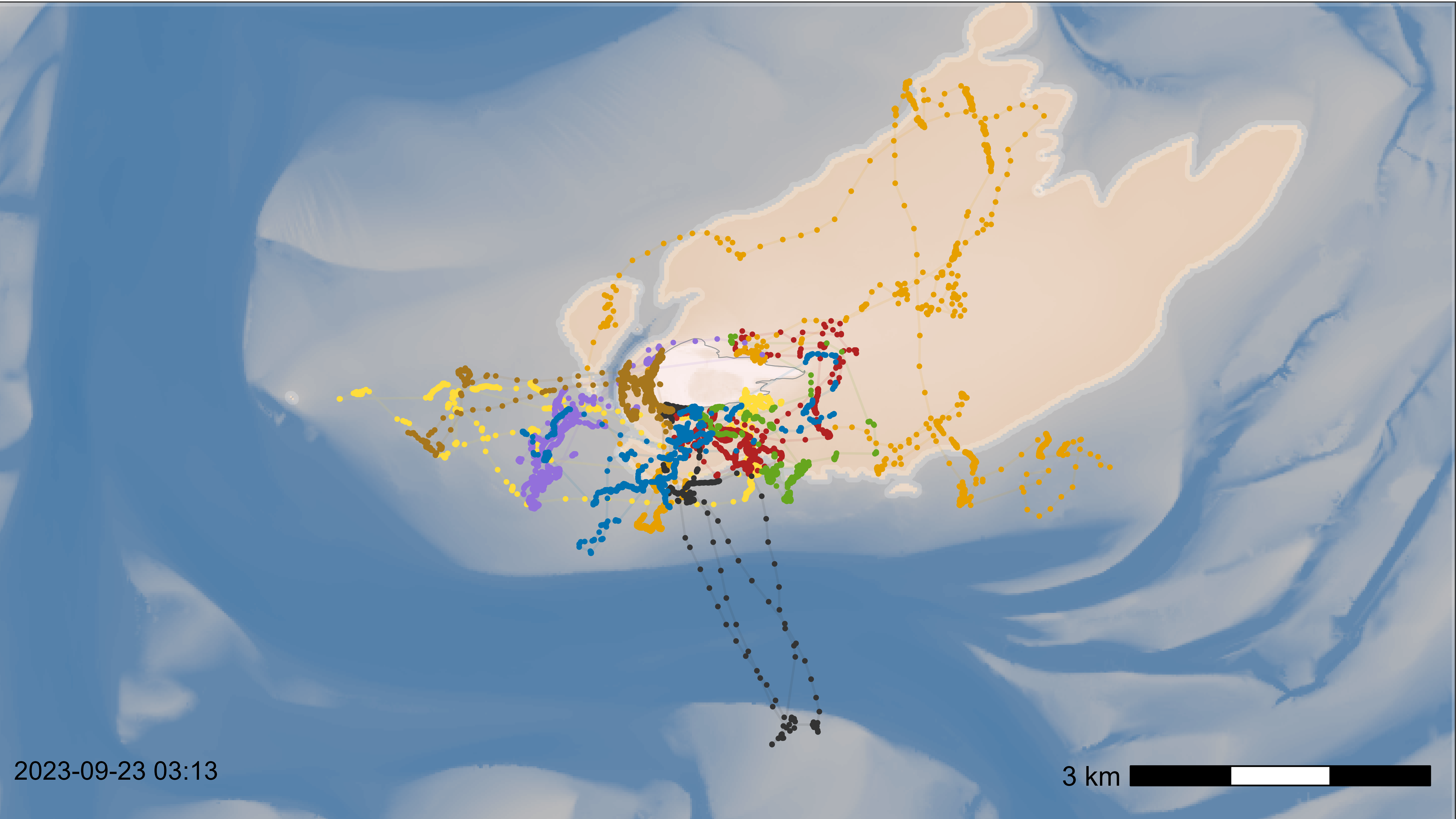 Check the basemap with bathymetry data